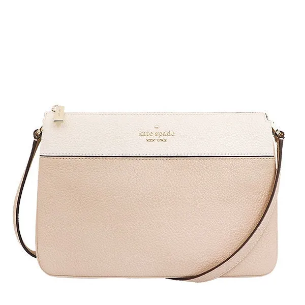 Kate Spade Leila color block leather triple gusset crossbody