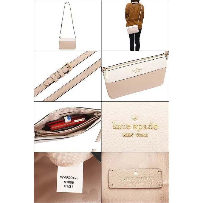 Kate Spade Leila color block leather triple gusset crossbody