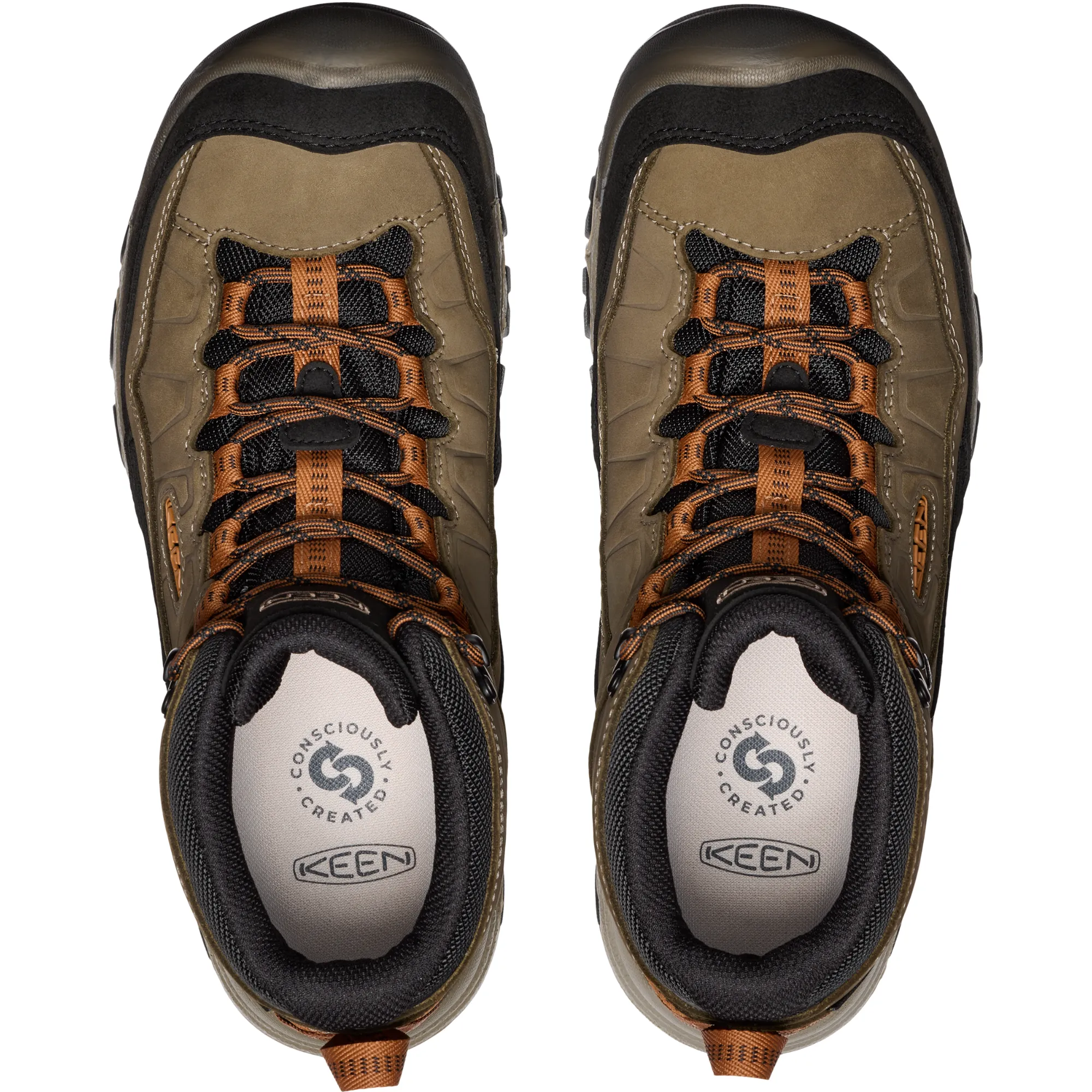 Keen Men's Targhee IV Waterproof Mid Trail Boots Boot (Sea Turtle/Roast Pecan)