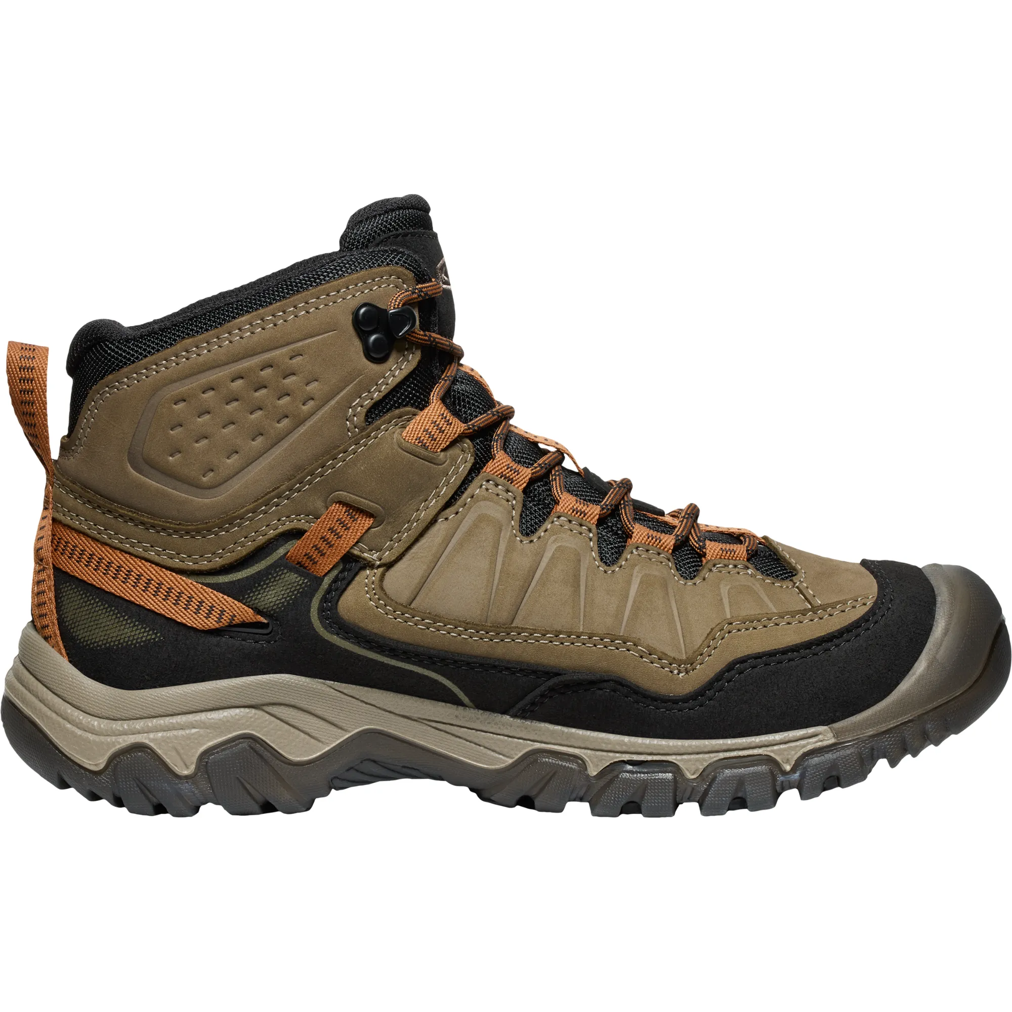 Keen Men's Targhee IV Waterproof Mid Trail Boots Boot (Sea Turtle/Roast Pecan)