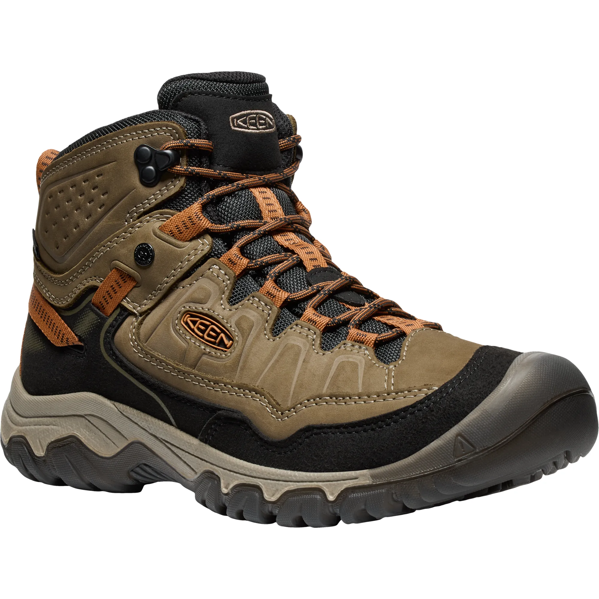 Keen Men's Targhee IV Waterproof Mid Trail Boots Boot (Sea Turtle/Roast Pecan)