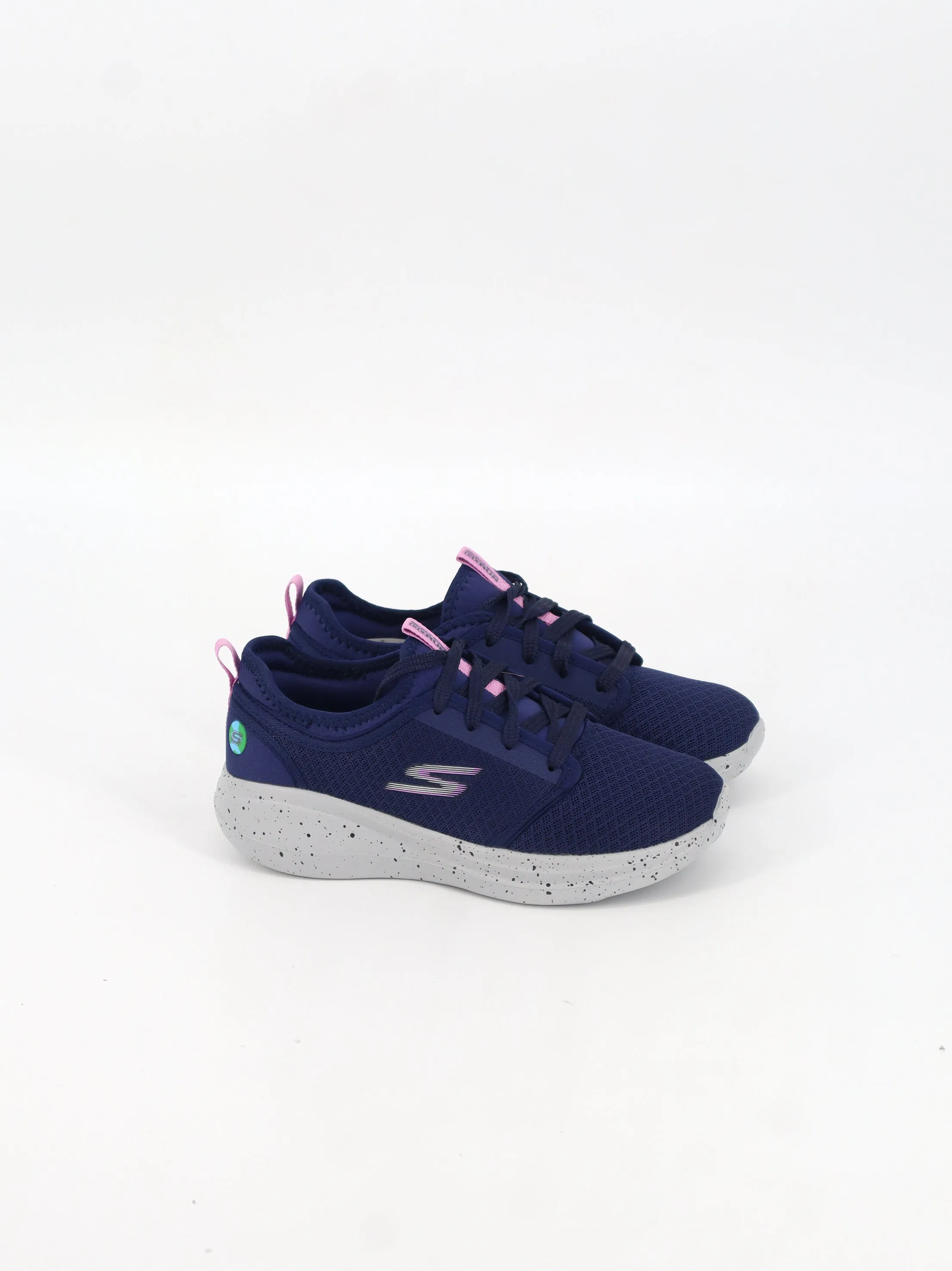 Kids Girl's Brand Logo Printed Trainers,Navy