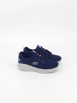 Kids Girl's Brand Logo Printed Trainers,Navy