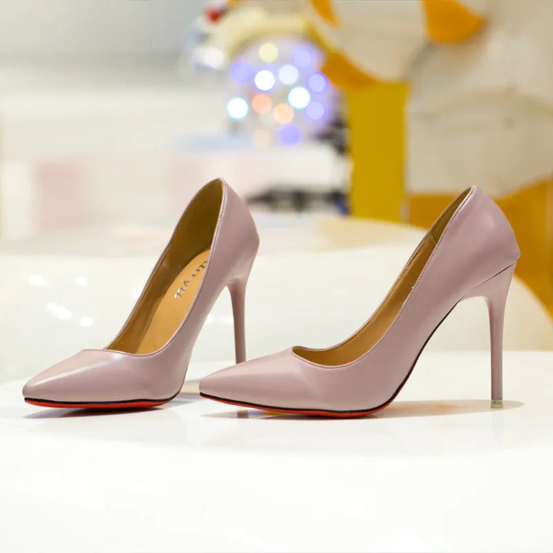 Low Cut Pointed Toe Stiletto High Heels Party Shoes
