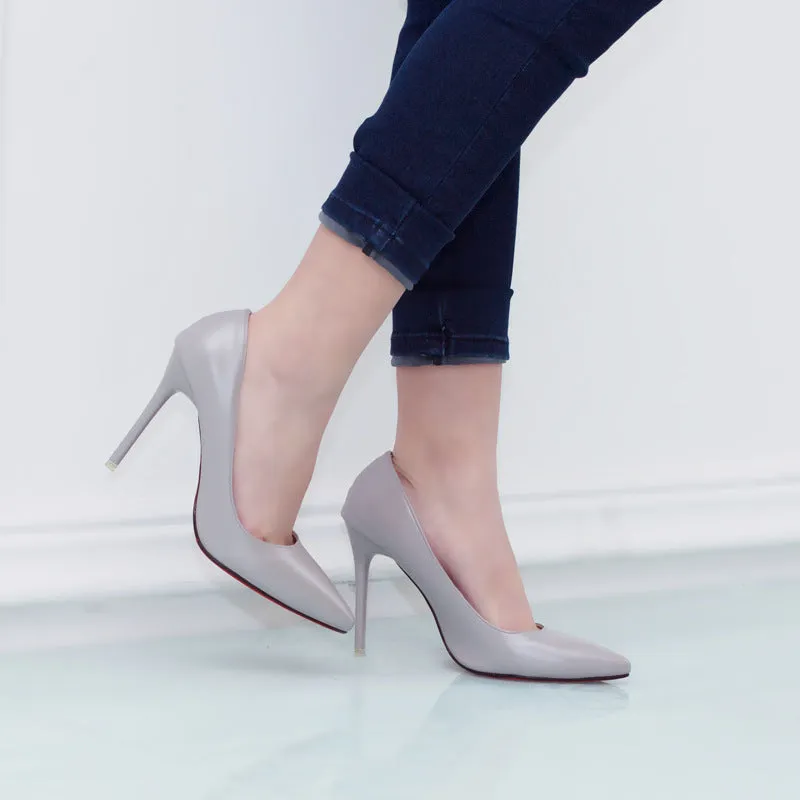 Low Cut Pointed Toe Stiletto High Heels Party Shoes