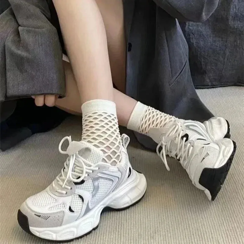 LVSANW Lightweight sports running shoes for women 2024 spring new mesh campus style Forrest Gump daddy all-match casual trendy shoes