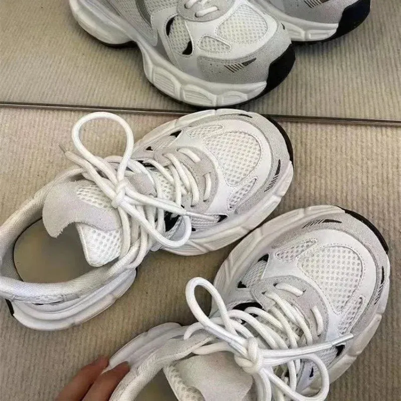 LVSANW Lightweight sports running shoes for women 2024 spring new mesh campus style Forrest Gump daddy all-match casual trendy shoes
