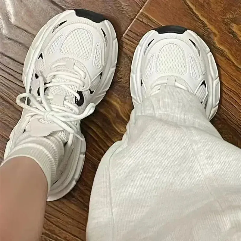 LVSANW Lightweight sports running shoes for women 2024 spring new mesh campus style Forrest Gump daddy all-match casual trendy shoes