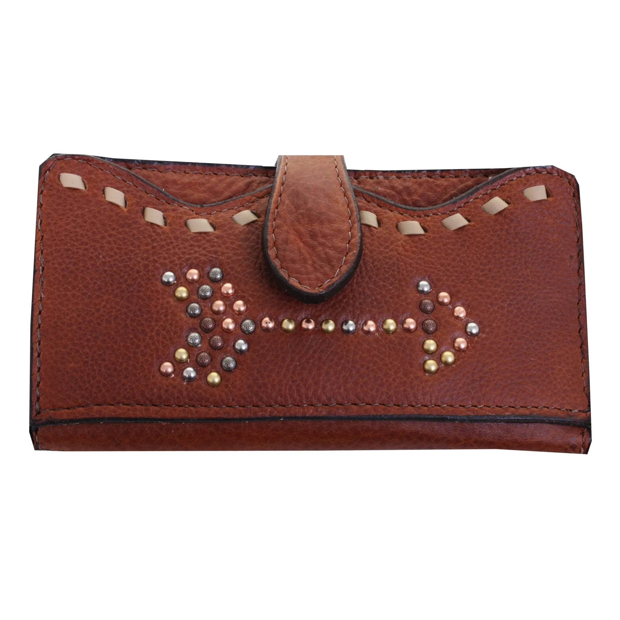 LW194 - Brandy Pull Up Arrow Ladies Wallet