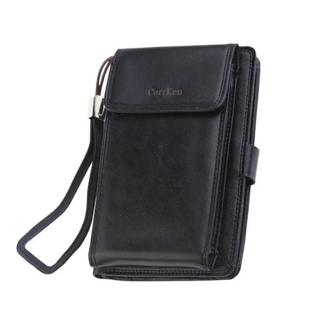 Men Wallet With Coin Pocket Zipper Wallet
