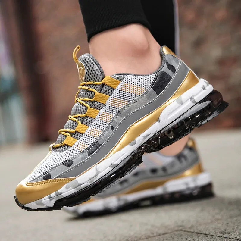 Men's Air Sole Lace-Up Sneakers