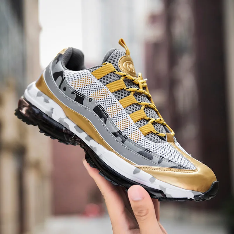 Men's Air Sole Lace-Up Sneakers