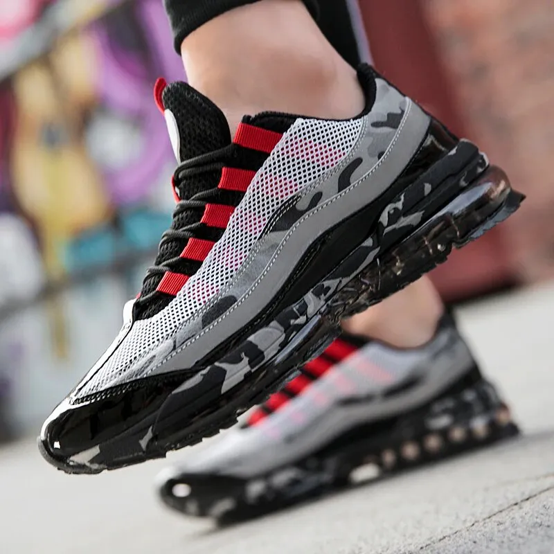 Men's Air Sole Lace-Up Sneakers