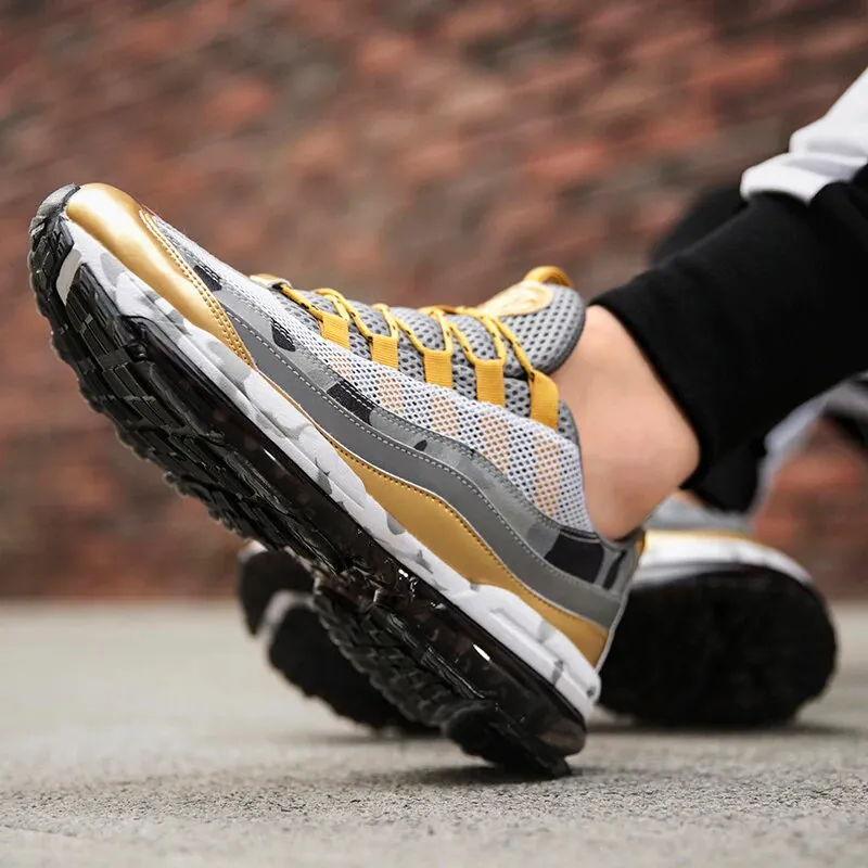 Men's Air Sole Lace-Up Sneakers
