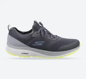 Men's Wide Fit Skechers 220102 GOrun Consistent Trainers - Charcoal/Lime