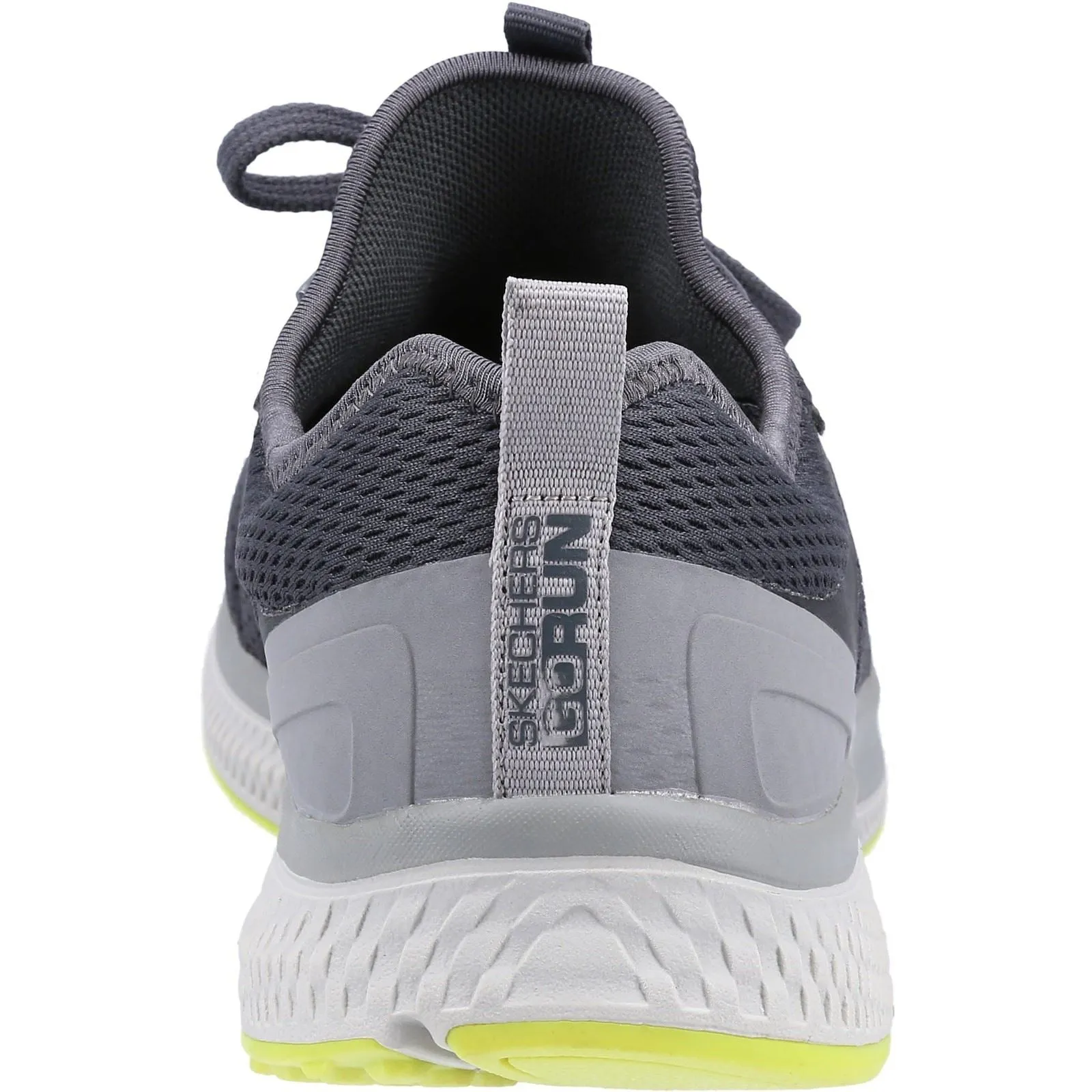 Men's Wide Fit Skechers 220102 GOrun Consistent Trainers - Charcoal/Lime