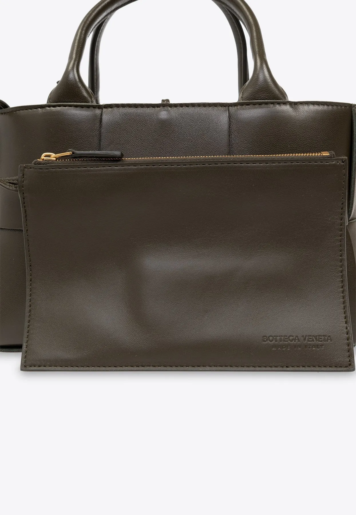 Mini Arco Intrecciato Leather Tote Bag
