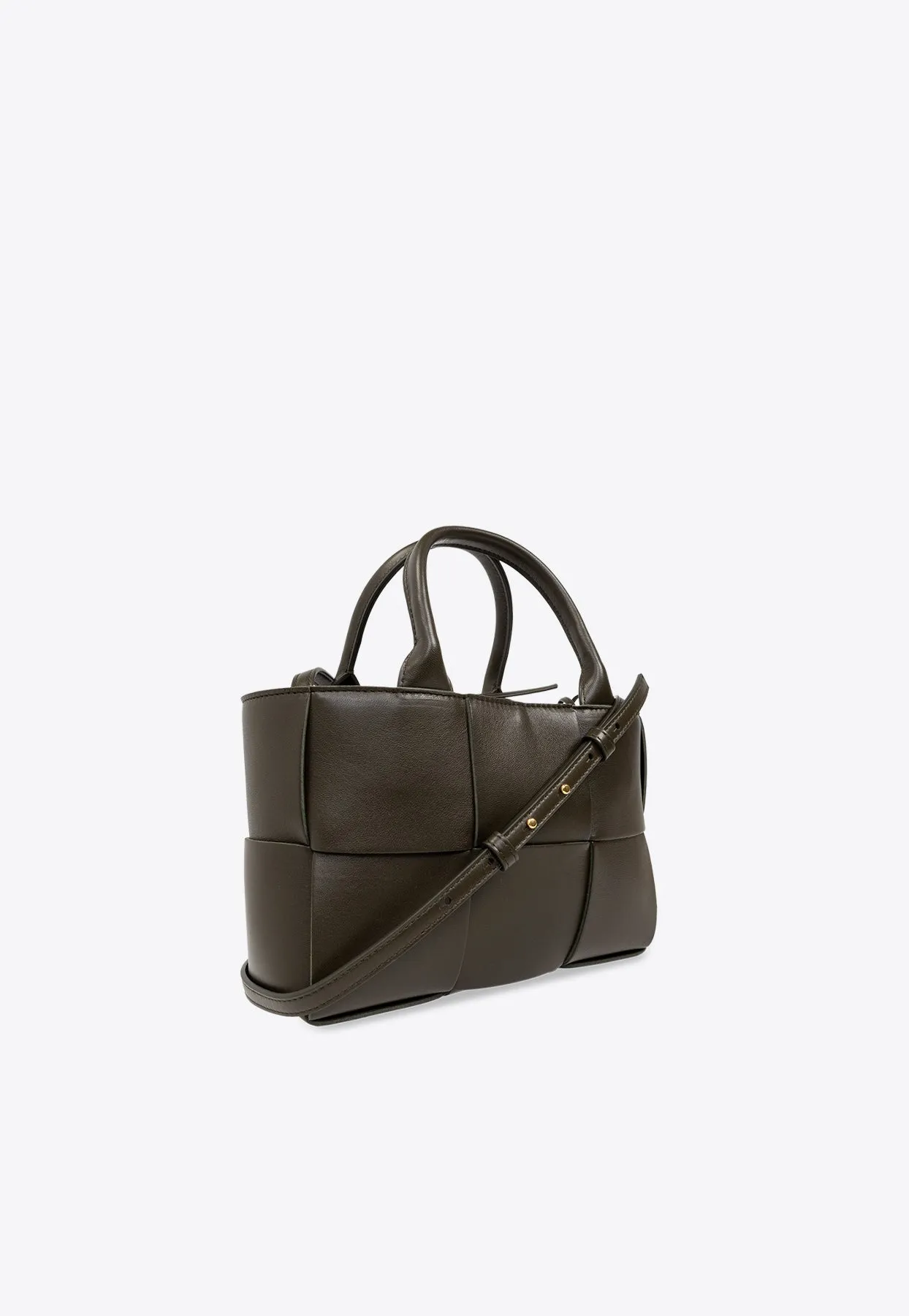 Mini Arco Intrecciato Leather Tote Bag