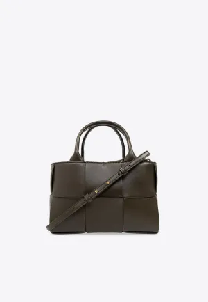 Mini Arco Intrecciato Leather Tote Bag