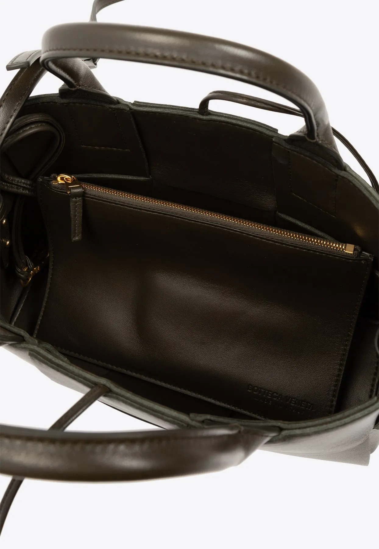 Mini Arco Intrecciato Leather Tote Bag