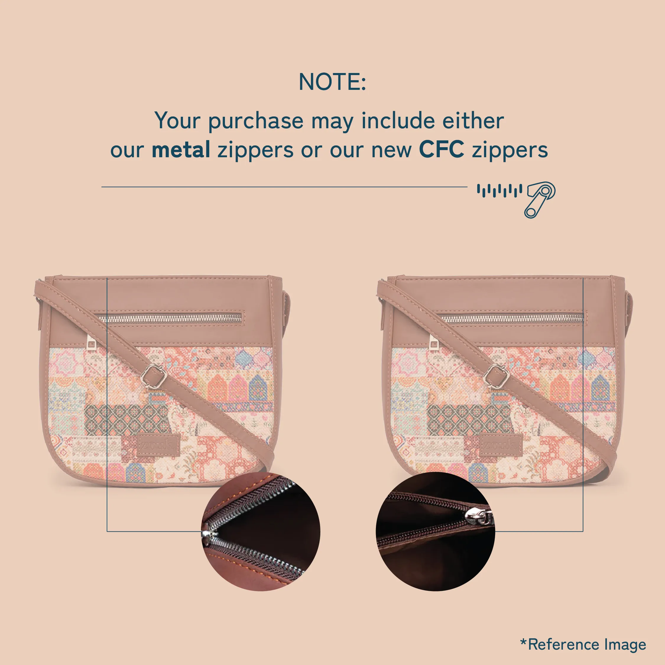 Mughal Motif U-Shaped Sling Bag
