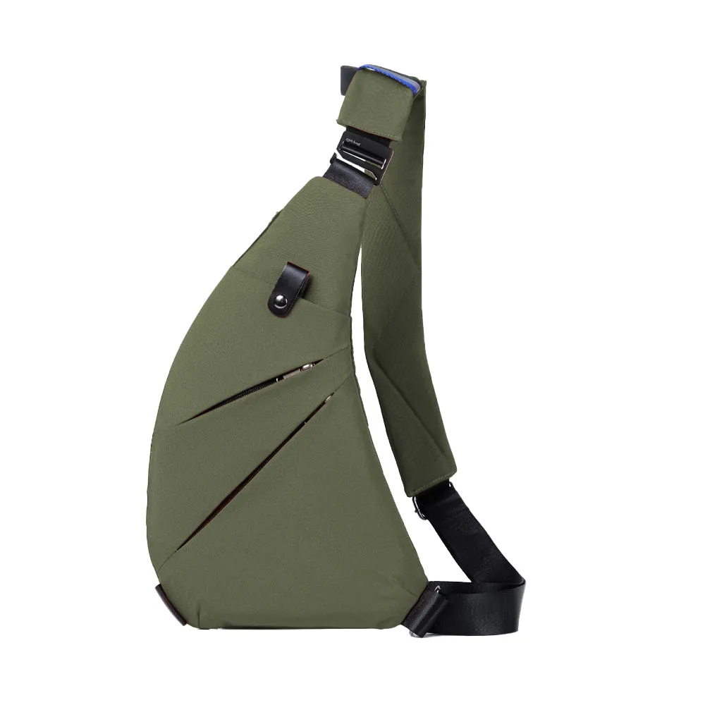 Multifunctional Anti-theft Sling Chest Pack Crossbody Bag Green