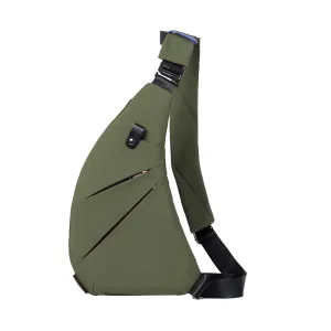 Multifunctional Anti-theft Sling Chest Pack Crossbody Bag Green
