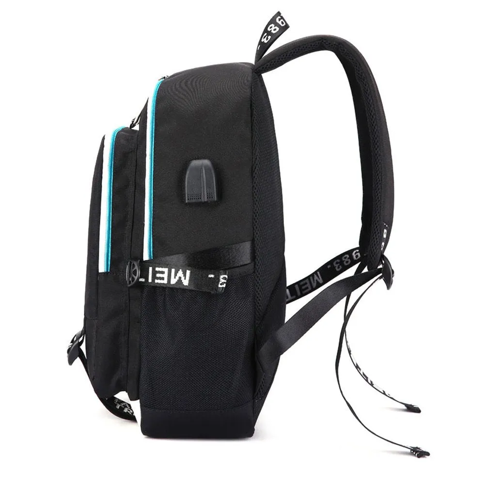 My Hero Academia College Bag Daypack Backpack Laptop with USB Charging Port