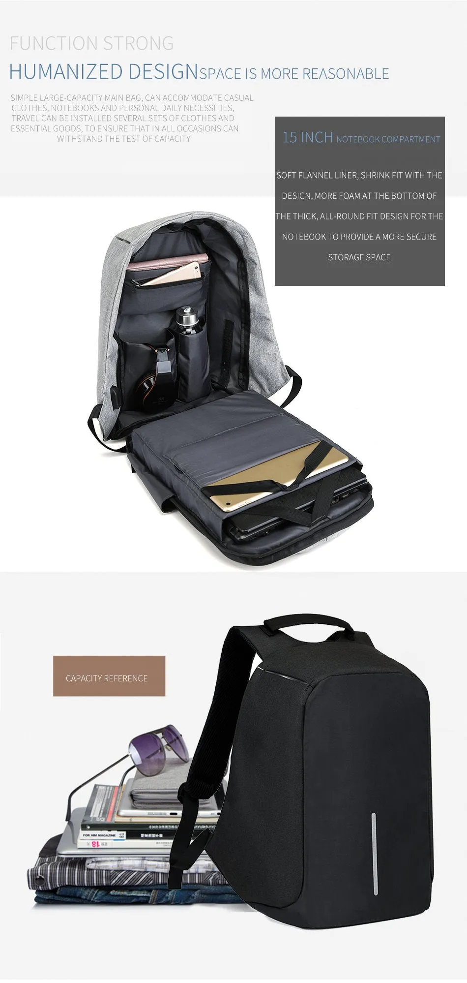 NEW ANTI THEFT BACKPACK