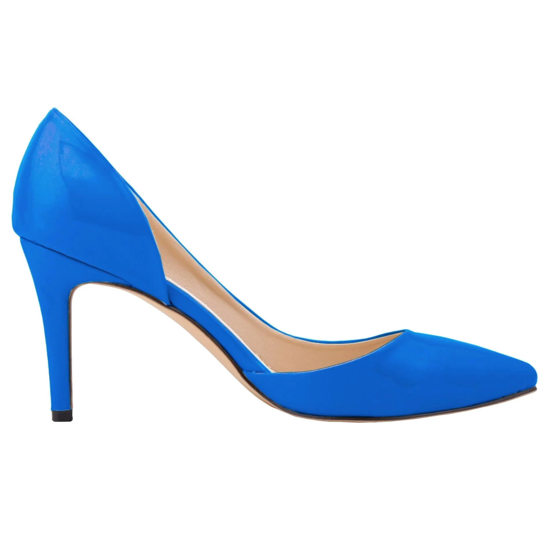 New Fashion Pointed Toe Patchwork Hollow Out Stiletto Heels Shoes