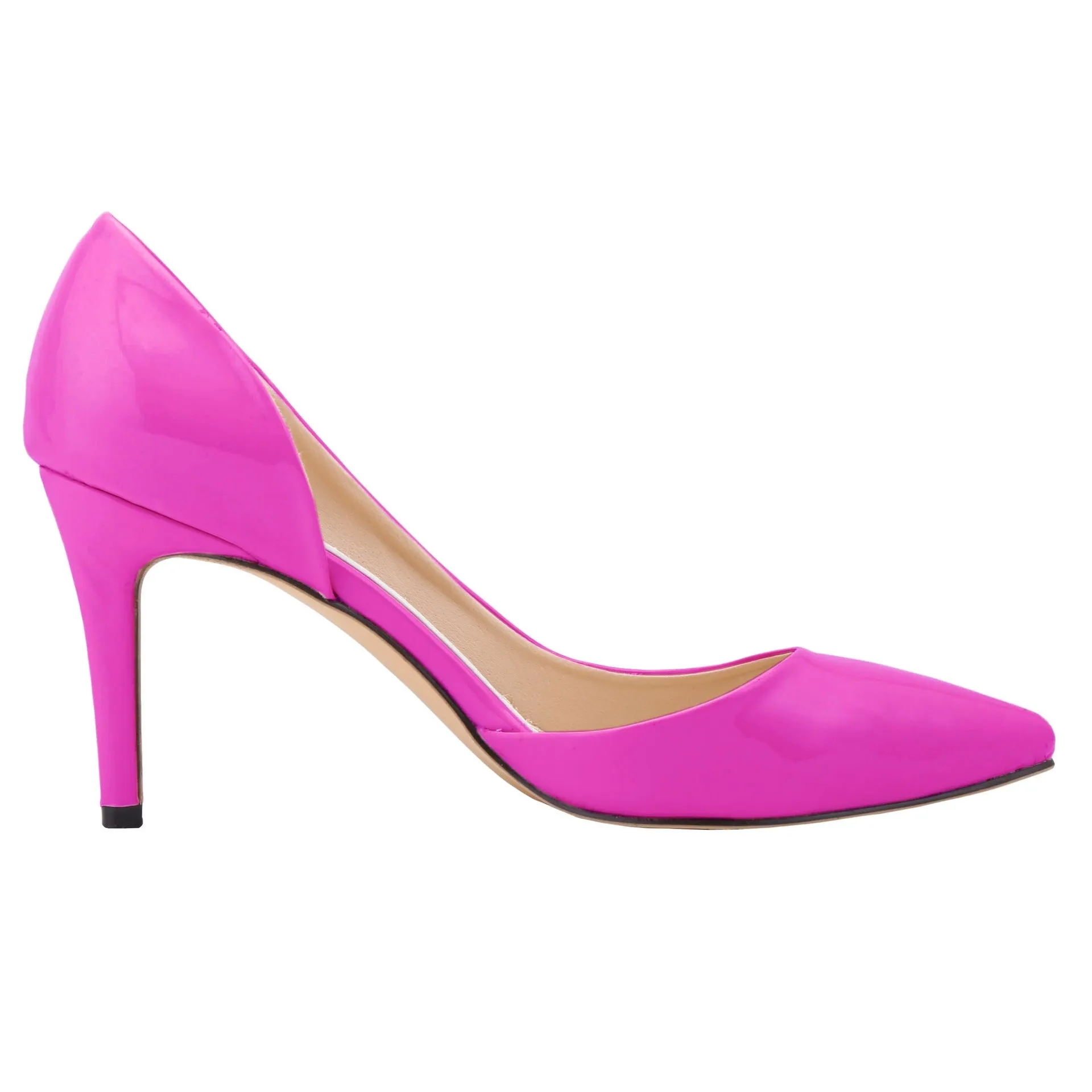 New Fashion Pointed Toe Patchwork Hollow Out Stiletto Heels Shoes
