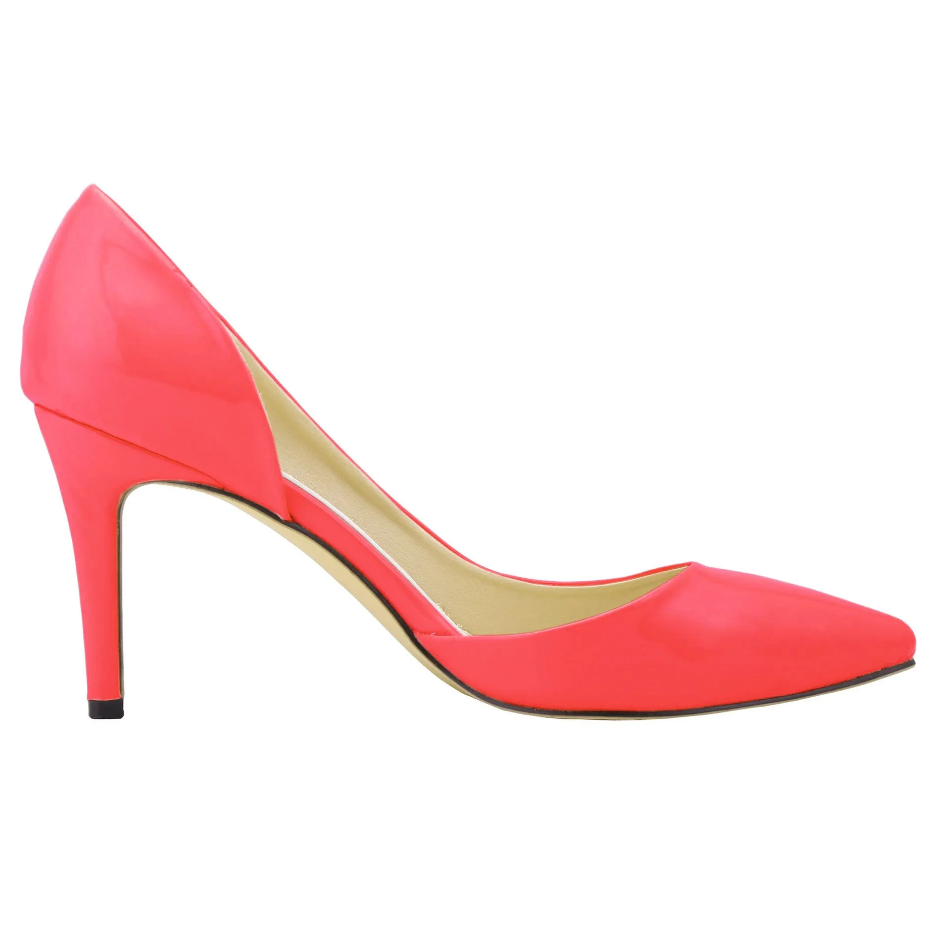 New Fashion Pointed Toe Patchwork Hollow Out Stiletto Heels Shoes