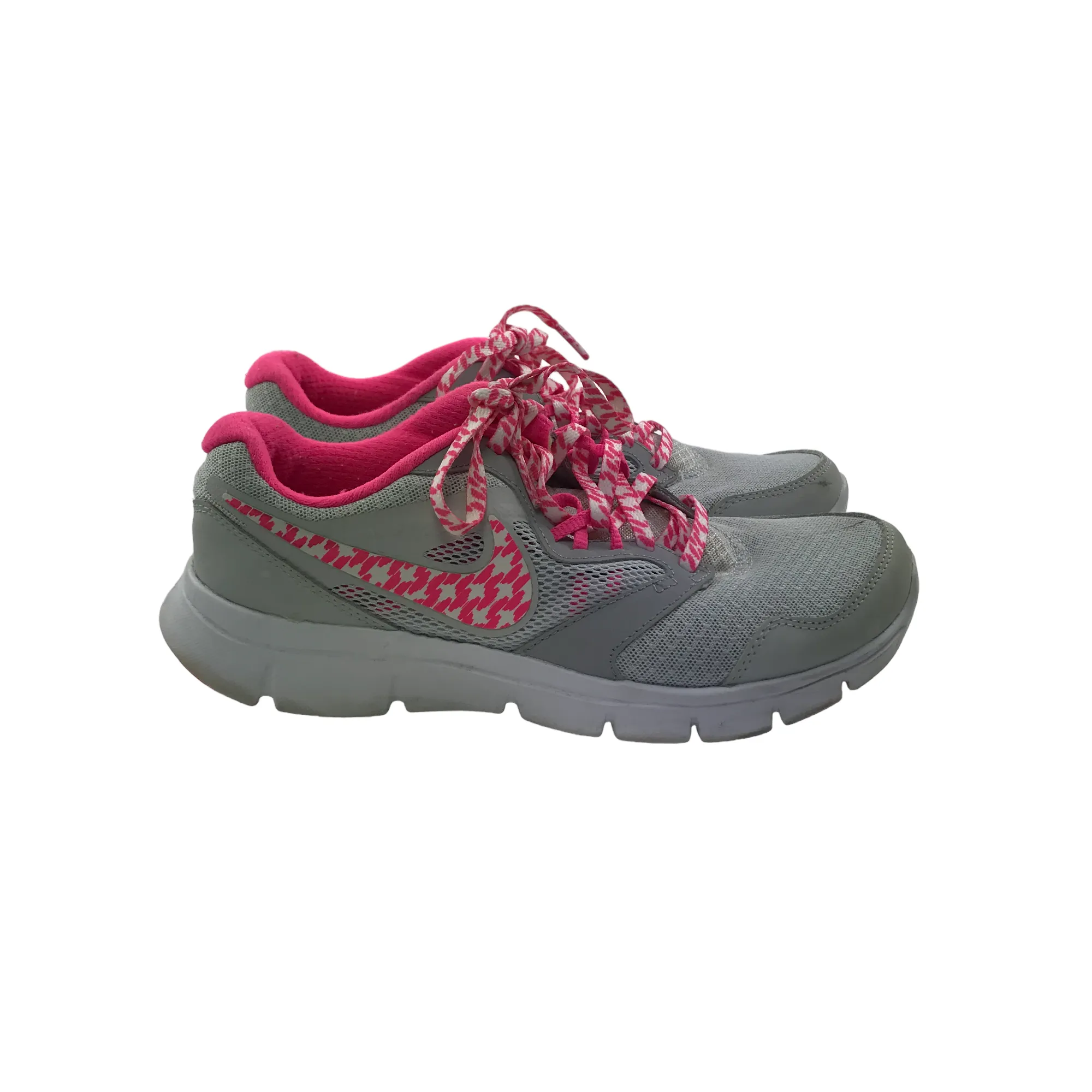 Nike Flex Experience RN 3 Grey and Pink Trainers Shoe Size 4.5