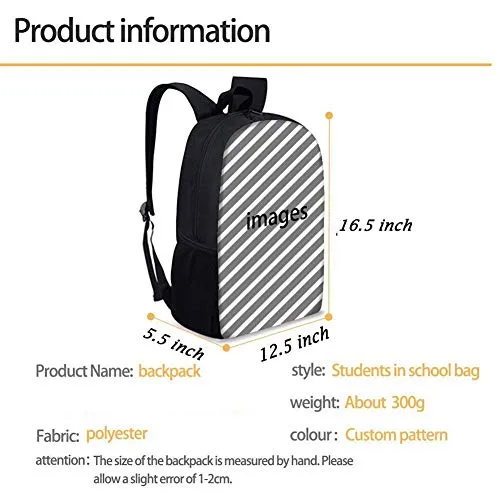 NiYoung Climbing Picnic Running Backpack Daypack Durable Polyester Anti-Theft Multipurpose Rucksack Large Capacity Bookbag, Anime Bapes Camo Shark Teeth Art