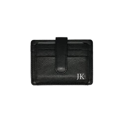 ORAN LEATHER SASHA RFID CARD HOLDER BLACK