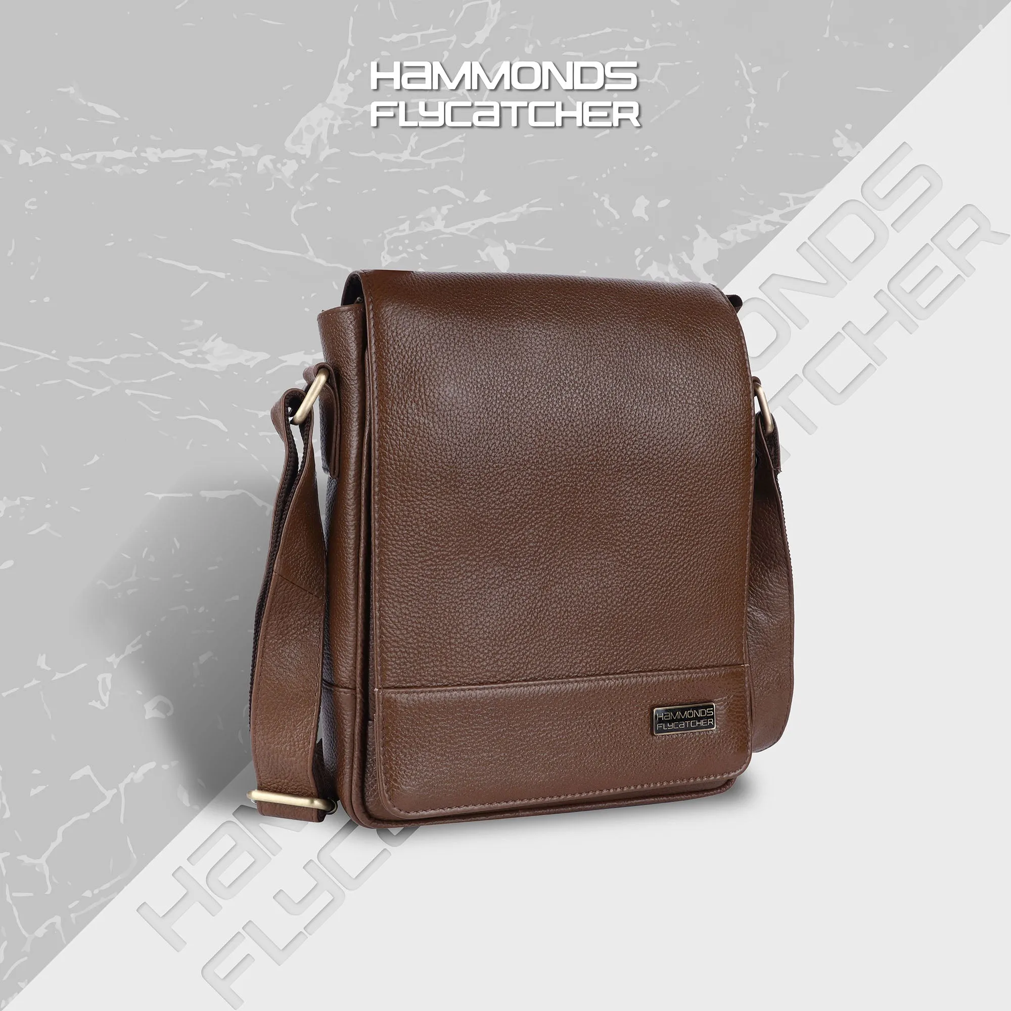 Premium Leather Sling Bag For Men - Adjustable Shoulder Strap - Ideal For Travel, College, and Office