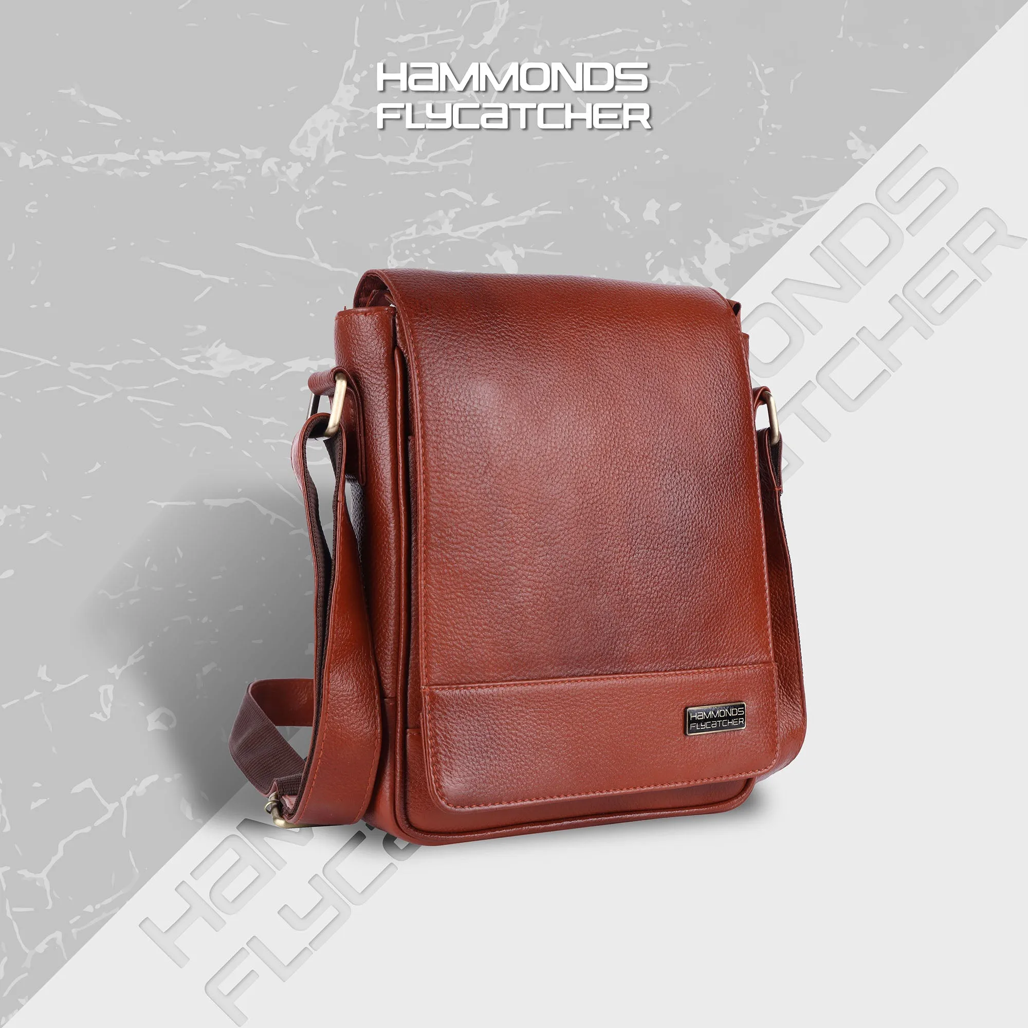 Premium Leather Sling Bag For Men - Adjustable Shoulder Strap - Ideal For Travel, College, and Office