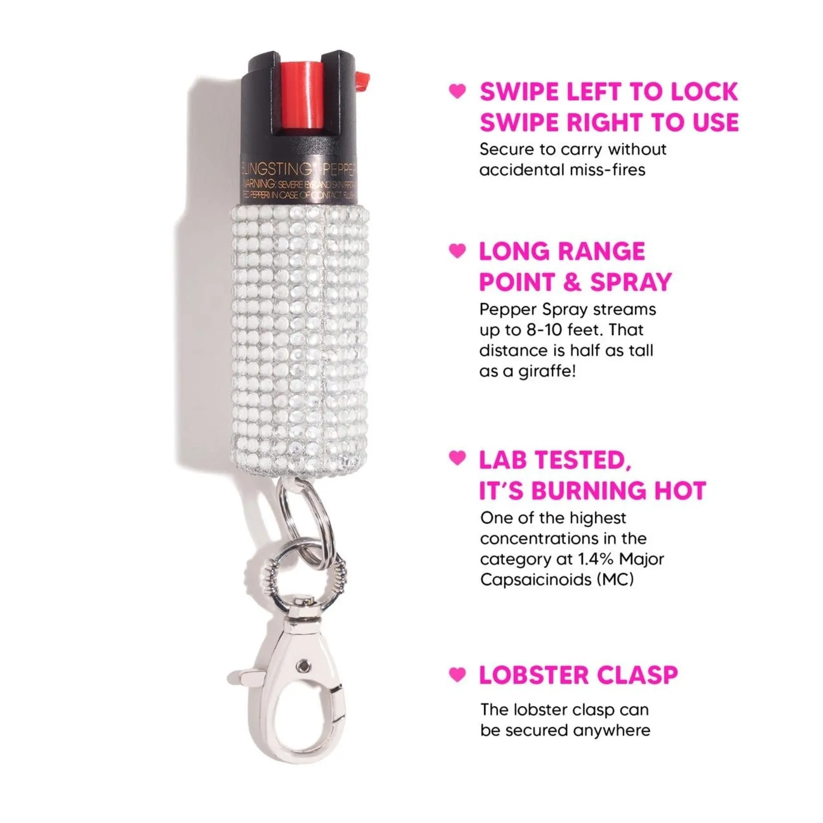 Rhinestone Blingsting Pepper Spray