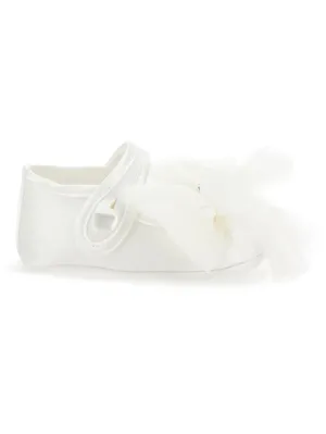 Satin ballet flats