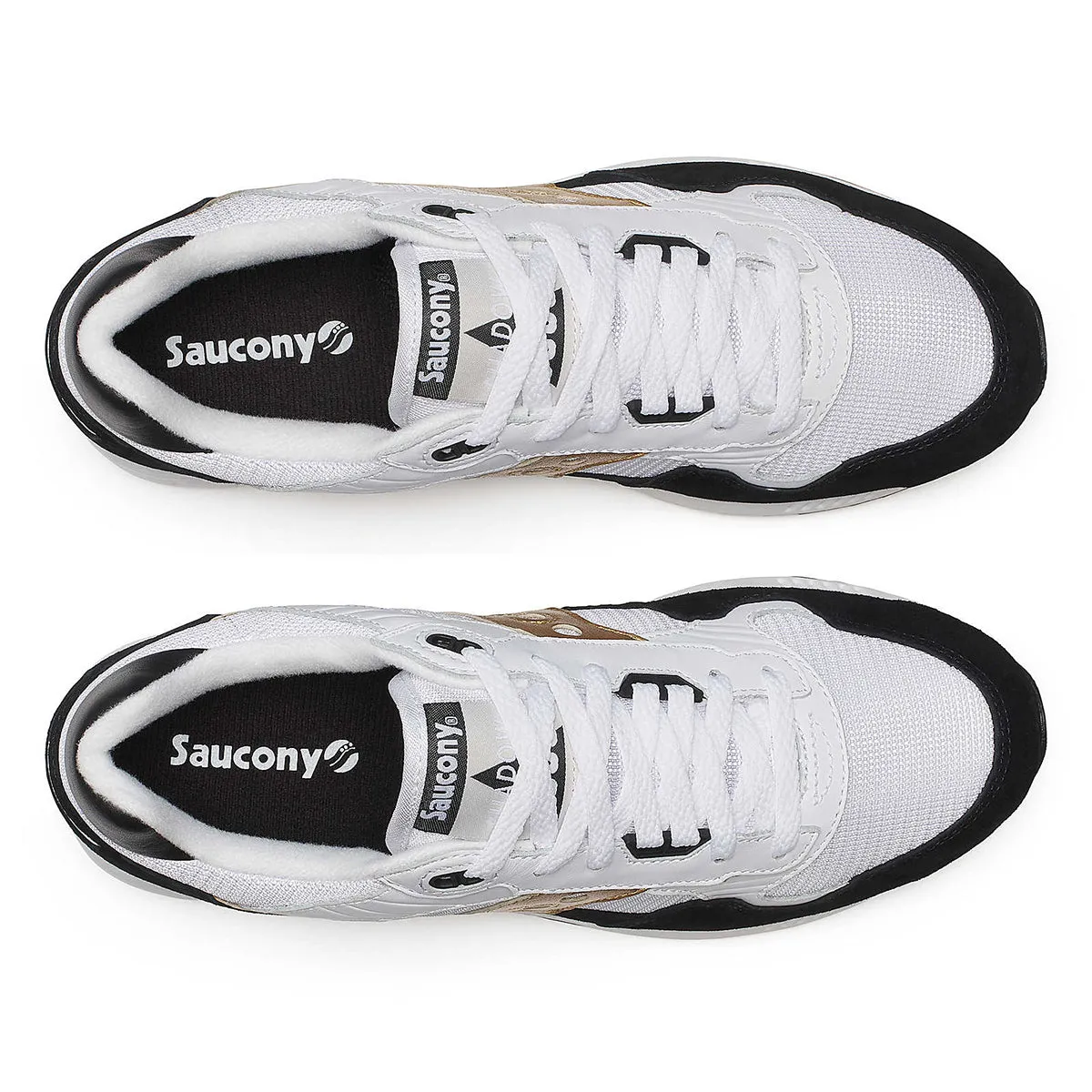 Saucony - Shadow 5000 Trainers in White/Black/Gold