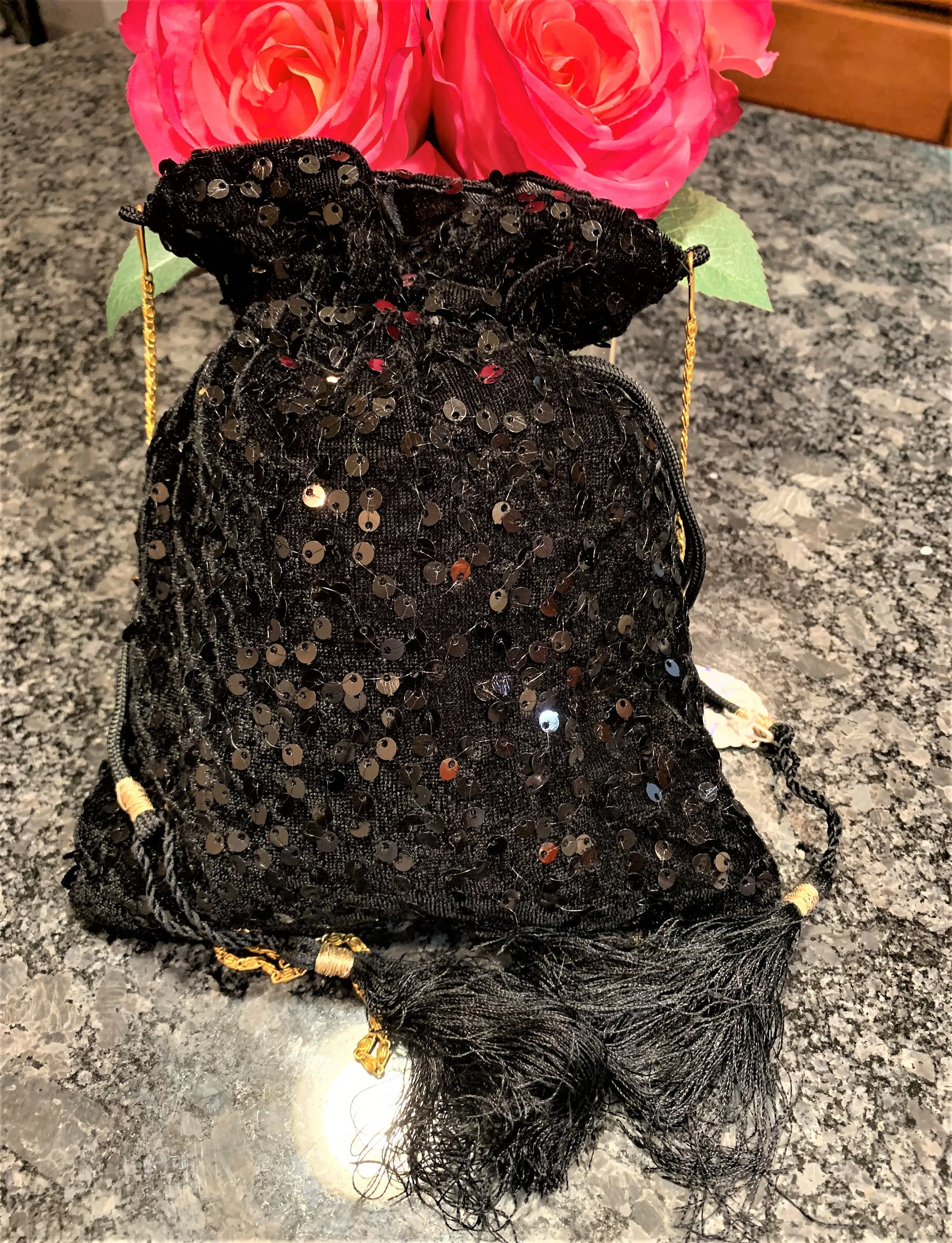 Sequin Embroidery Purse