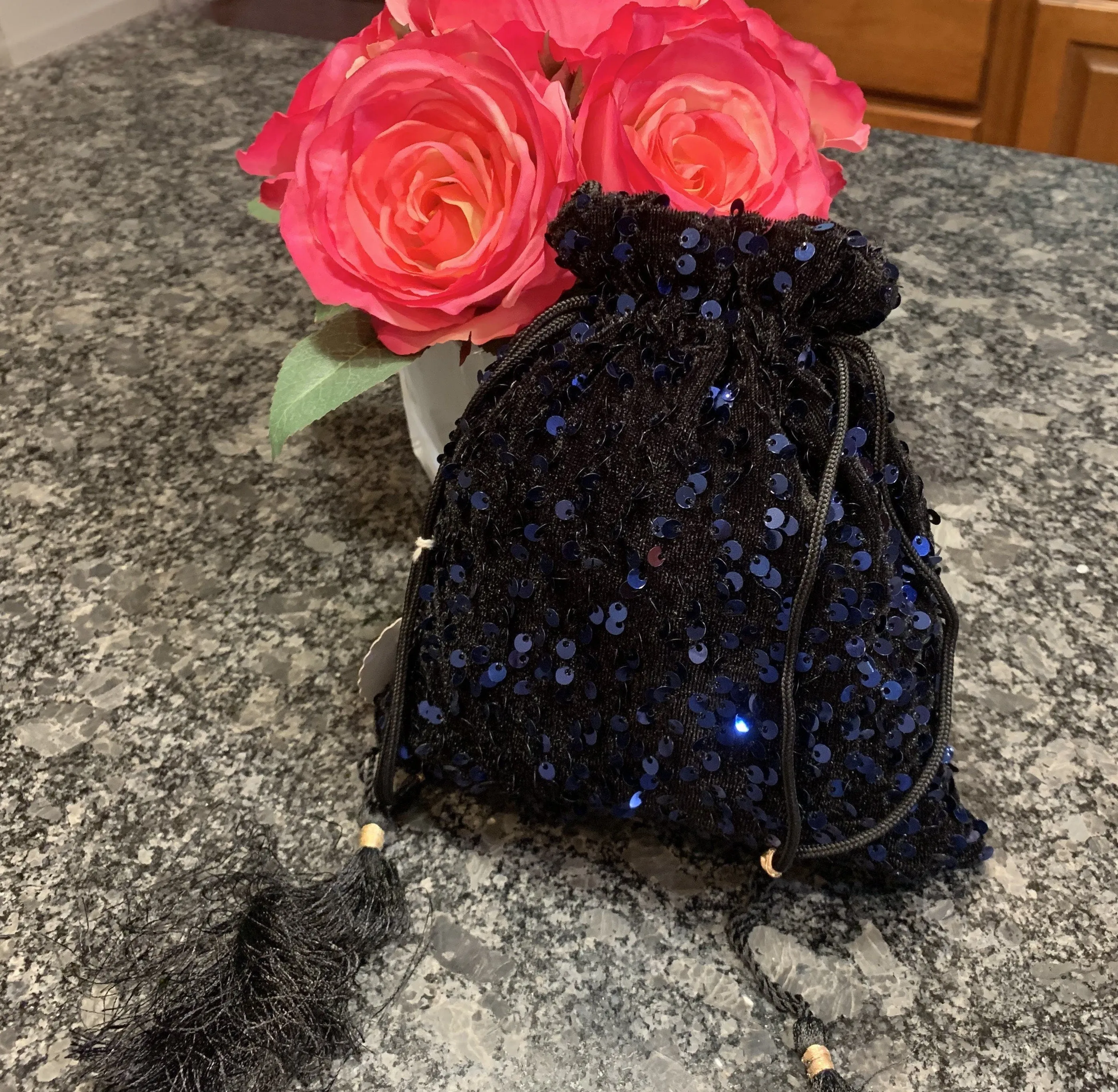 Sequin Embroidery Purse