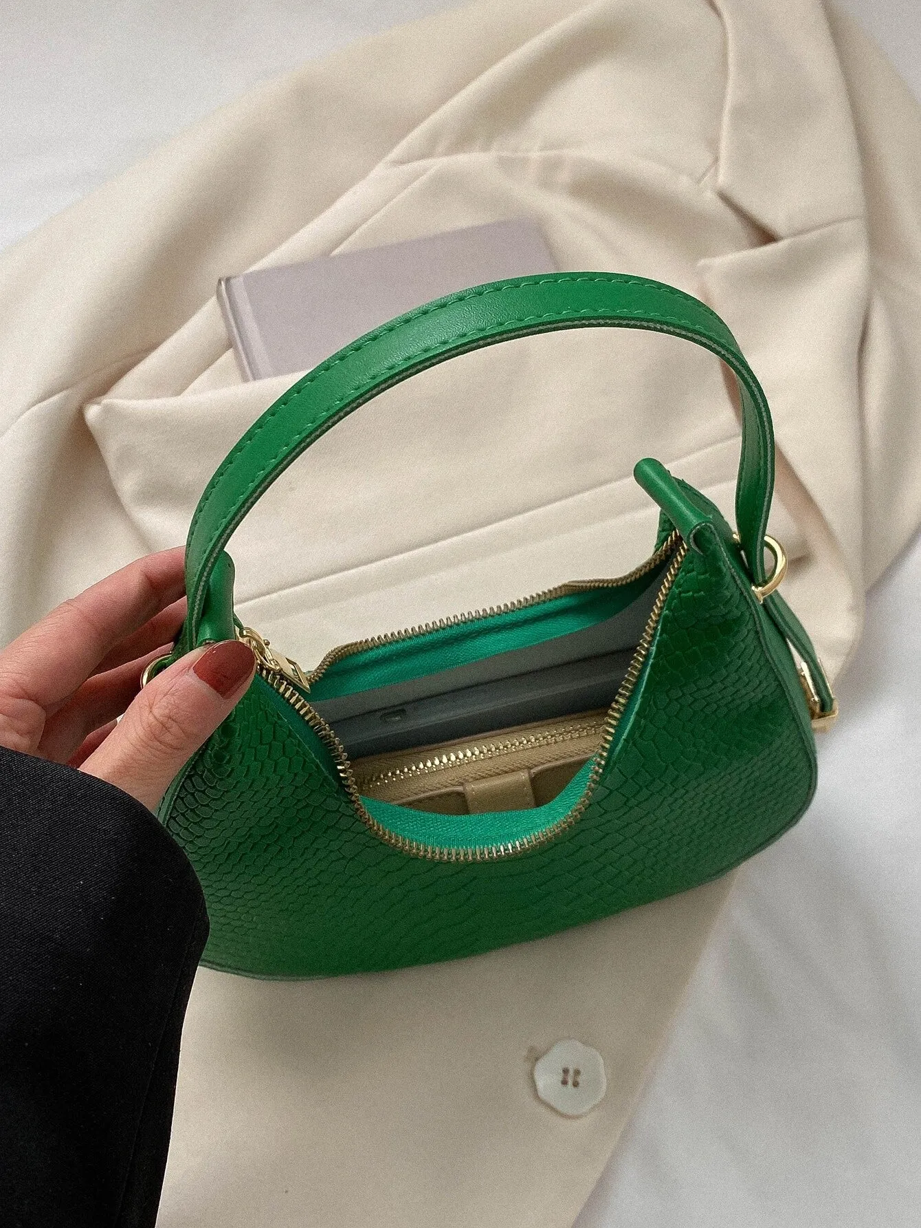 SHEIN New Arrival Summer Single Shoulder Fashion Handbag Solid Color