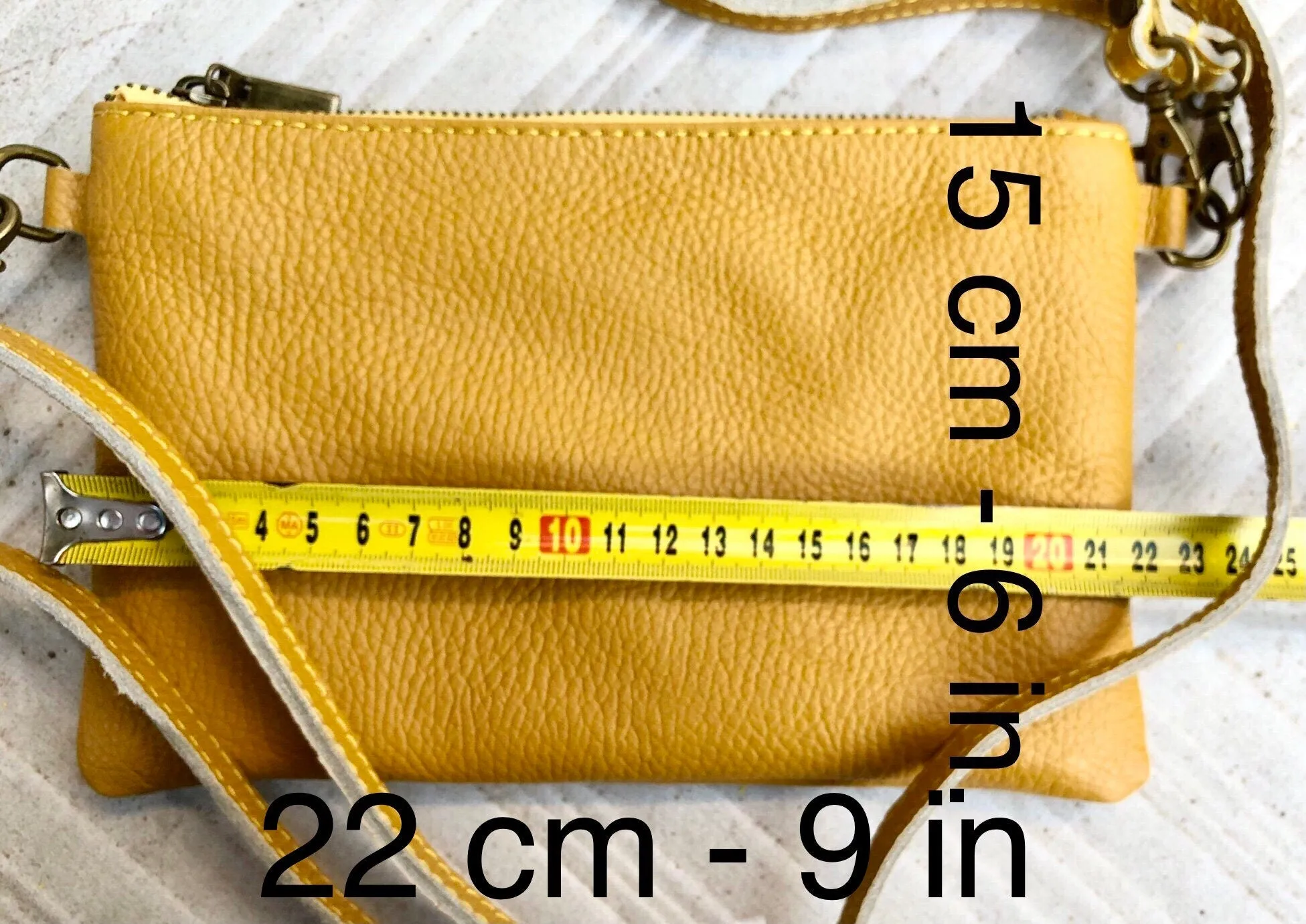 Small leather bag in BEIGE .Cross body, shoulder bag or wristlet in GENUINE  leather. Golden leather bag with adjustable strap.Beige purse