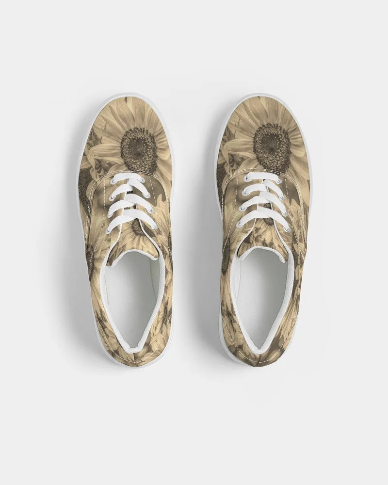 Sunflower Dreamy Bronze Lace Up Canvas Shoe
