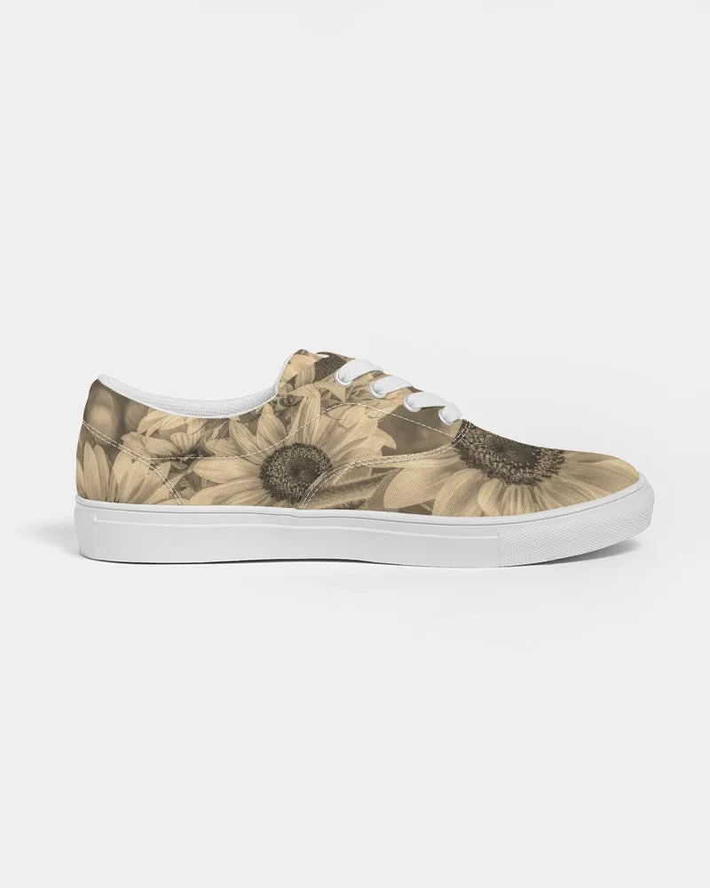 Sunflower Dreamy Bronze Lace Up Canvas Shoe