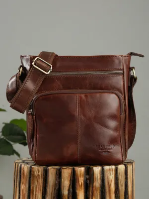 Teakwood Men's Leather Messenger Bag
