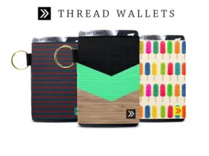 Thread Wallet Elastic Card Holder