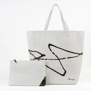 Tote Bag - Negro sobre Blanco
