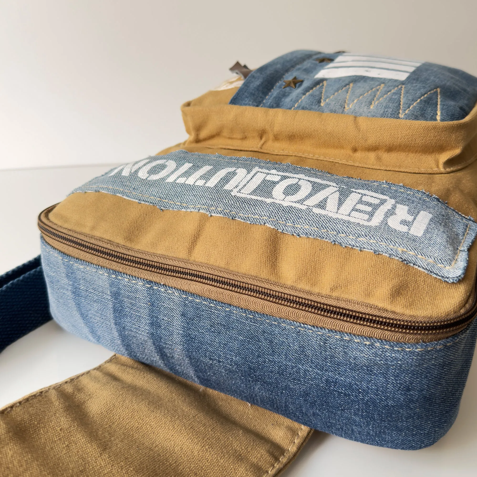 Unisex Denim Convertible Bag